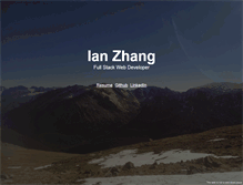 Tablet Screenshot of ianzhang.com